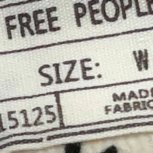 Free People Floral Print Skinny Straight Ankle Pants Size 25 - Picture 9 of 10